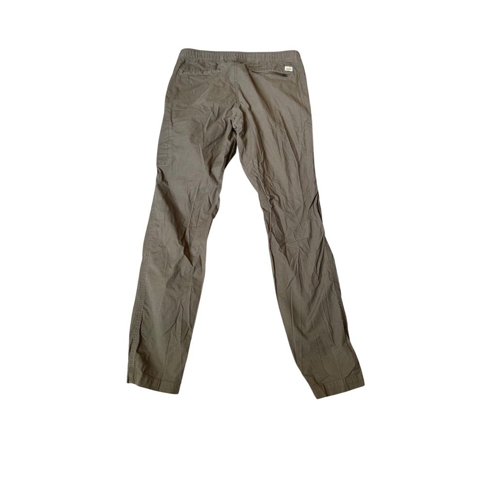 Vuori Mens Ripstop Climber Pants Dark Khaki Organic Cotton Stretch Size M V412 - Picture 2 of 7